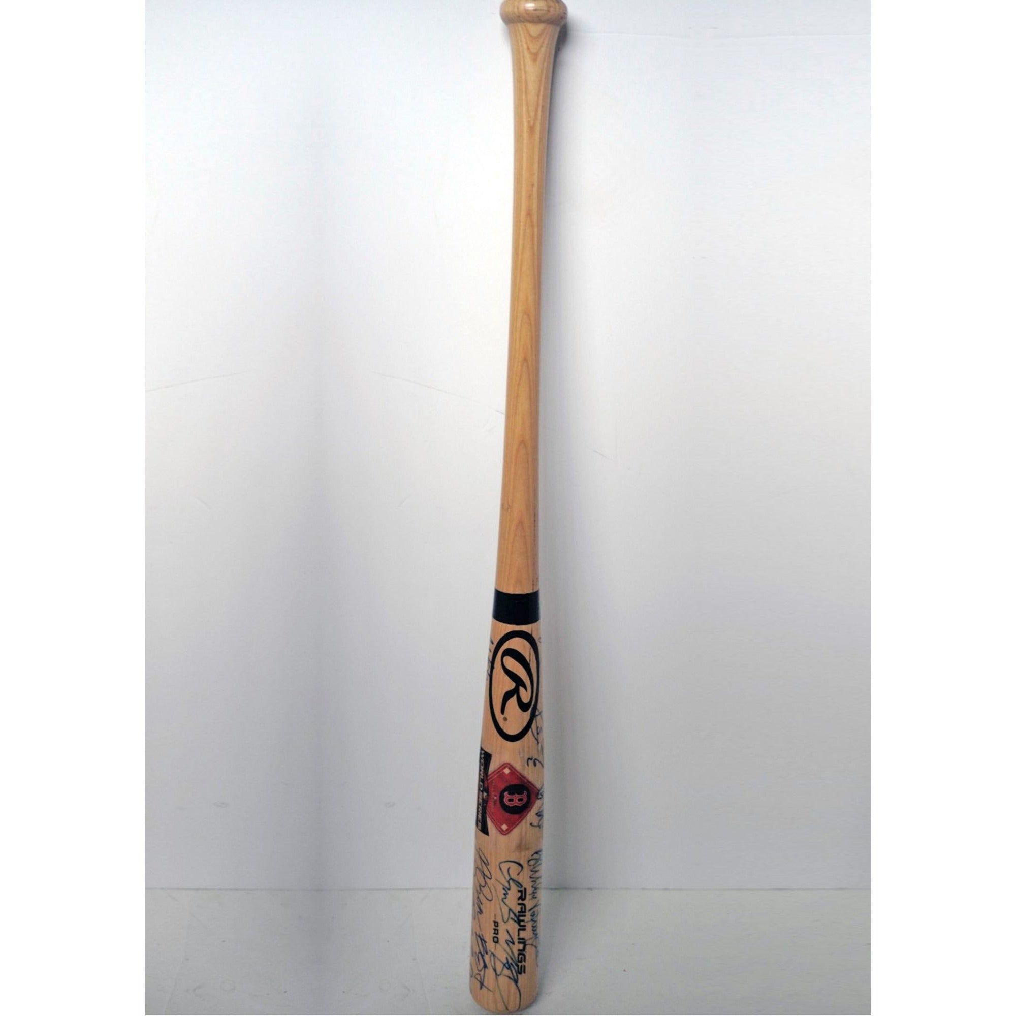 Mookie Betts, Xander Bogaerts, Boston Red Sox World Champions team signed bat with proof