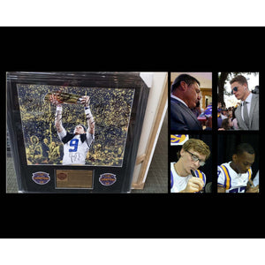 Joe Burrow LSU Tigers national champions 16x20 photo team signed and framed