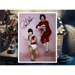 Load image into Gallery viewer, Mork &amp; Mindy Robin Williams and Pam Dawber 8 x 10 photo signed with proof
