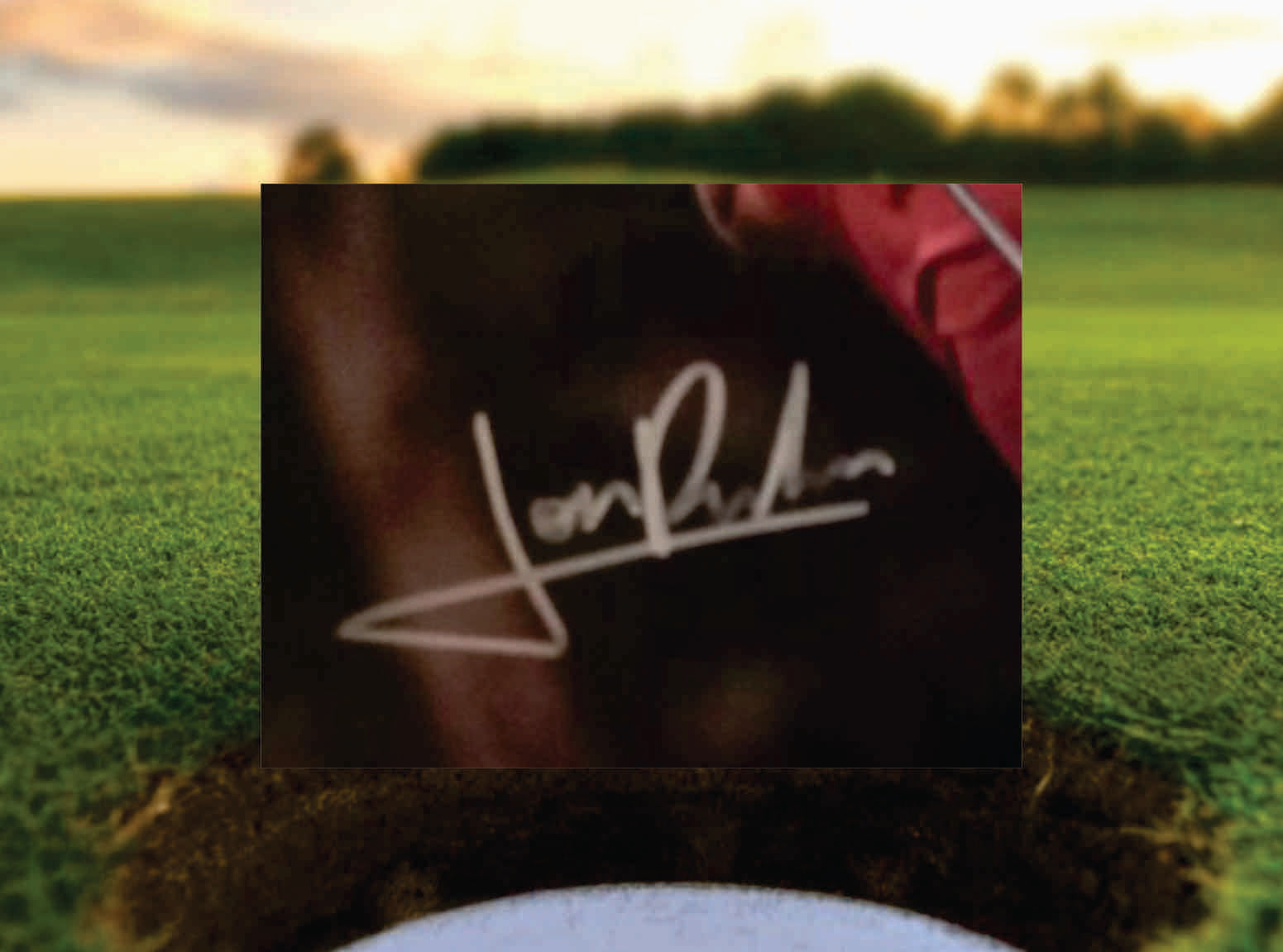Golf Star Jon Rahm 8 x 10 photo signed with proof