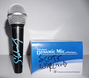 Scott Weiland Stone Temple Pilots signed microphone with proof