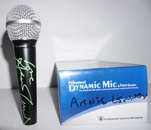 Annie Lennox signed microphone with proof
