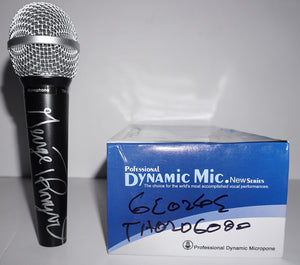 George Thorogood signed microphone with proof