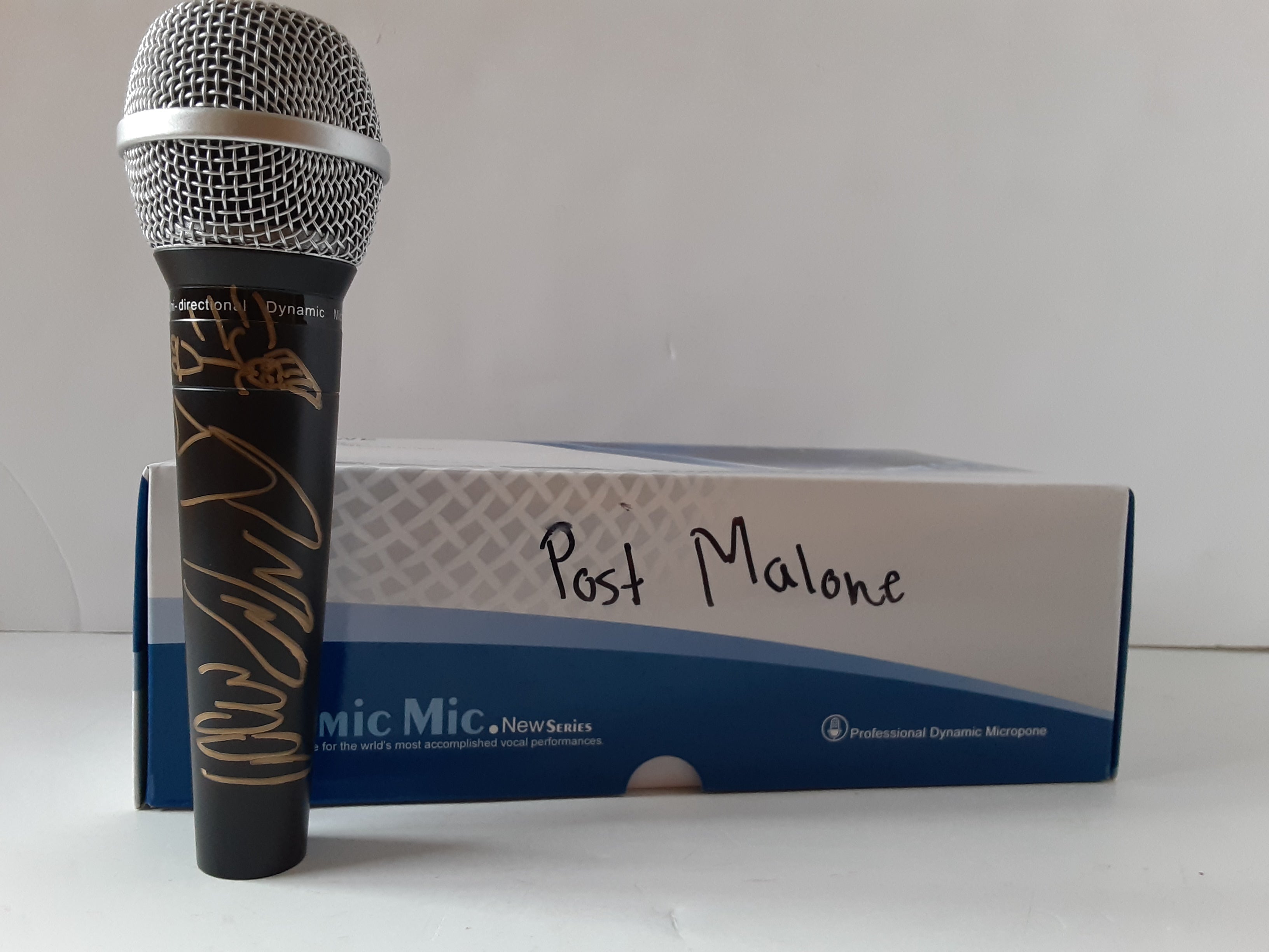 Post Malone-Austin Richard Post signed microphone with proof