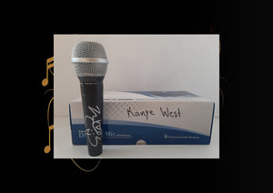Kanye West microphone signed with proof