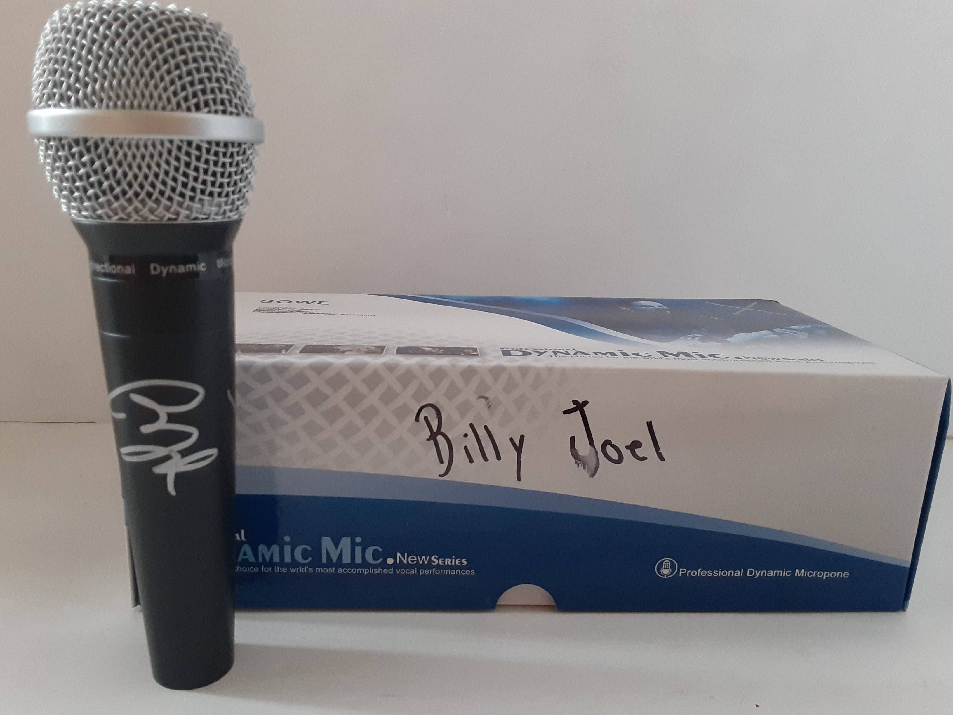 Billy Joel The Piano Man signed microphone with proof
