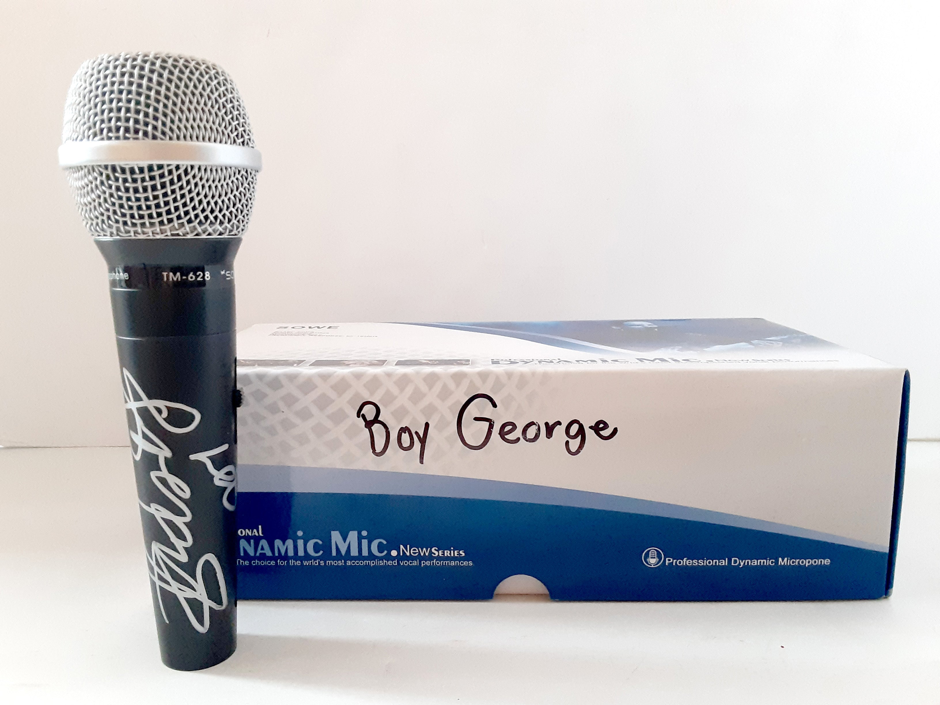 Boy George George O'Dowd lead singer of Culture Club signed microphone with proof