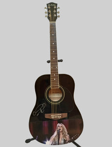 Carrie Underwood one of a kind guitar signed with proof