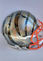 Load image into Gallery viewer, Jamarr Chase, Joe Mixon, Cincinatti Bengals 2021-22 team signed Ridell Speed Pro helmet signed with proof
