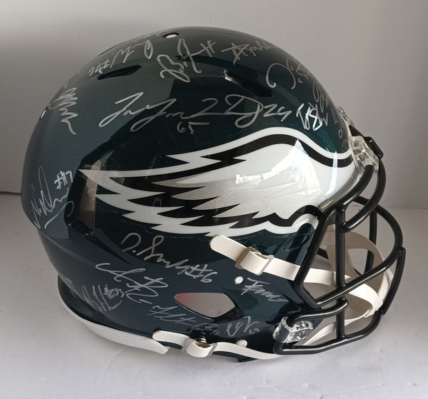 Philadelphia Eagles 2022-23 full size speed replica team signed