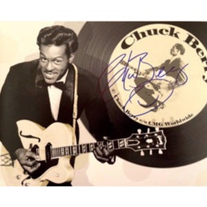 Chuck Berry 8x10 photo signed with proof
