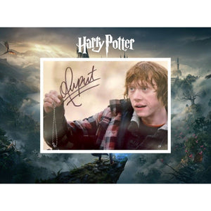 Ron Weasley Rupert Grint Harry Potter 5 x 7 photo signed with proof