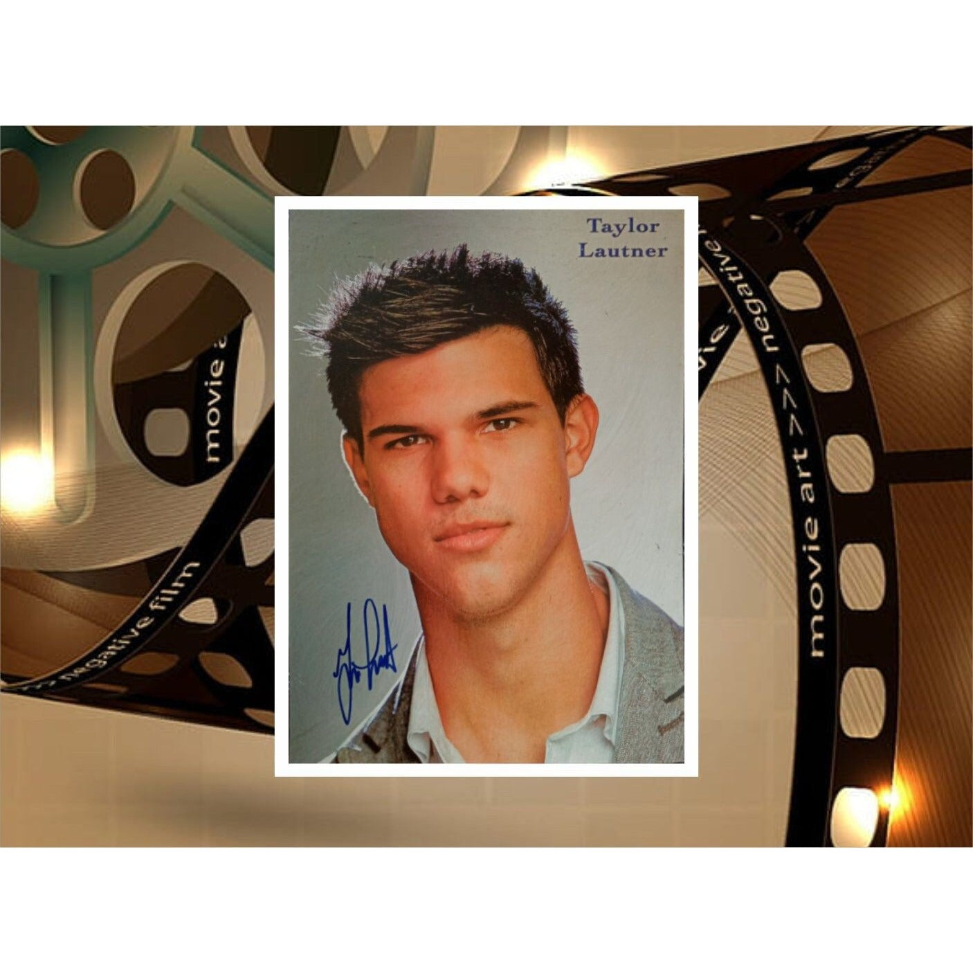 Taylor Lautner signed with proof