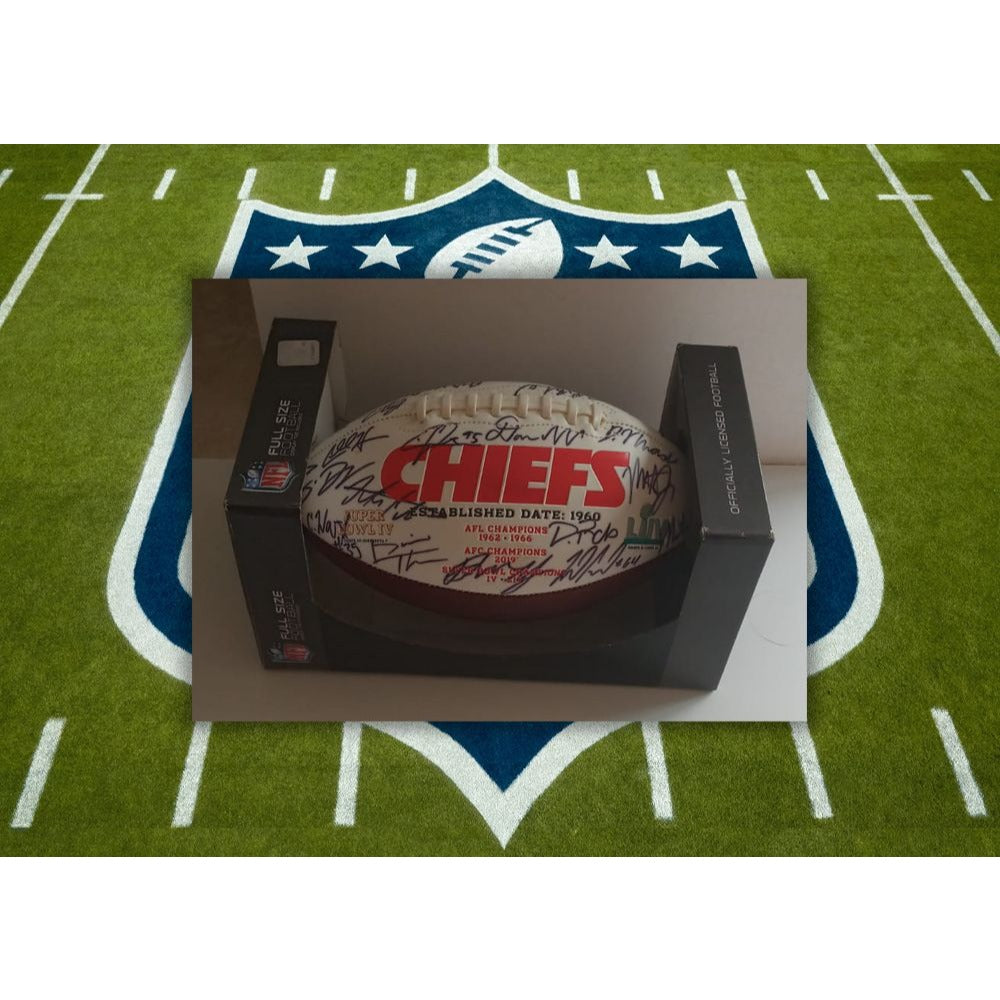 Patrick Mahomes Andy Reid Travis Kelce 2022-23 Kansas City Chiefs auth –  Awesome Artifacts