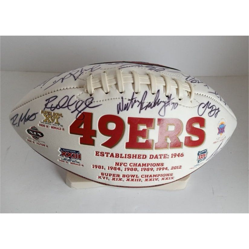 Jimmy Garoppolo George Kittles San Francisco 49ers 2019 NFC champions team signed full size football