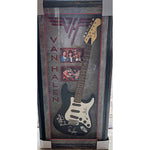 Load image into Gallery viewer, Van Halen group signed and framed guitar with proof
