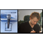 Load image into Gallery viewer, Thom Yorke Radiohead lead singer microphone signed with proof
