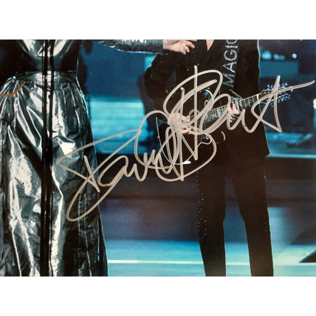 Dave Stewart and Annie Lennox, Eurythmics 8 x 10 signed photo with proof