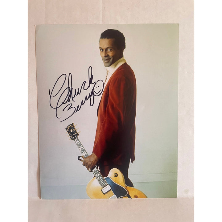 Chuck Berry 8x10 photo signed with proof