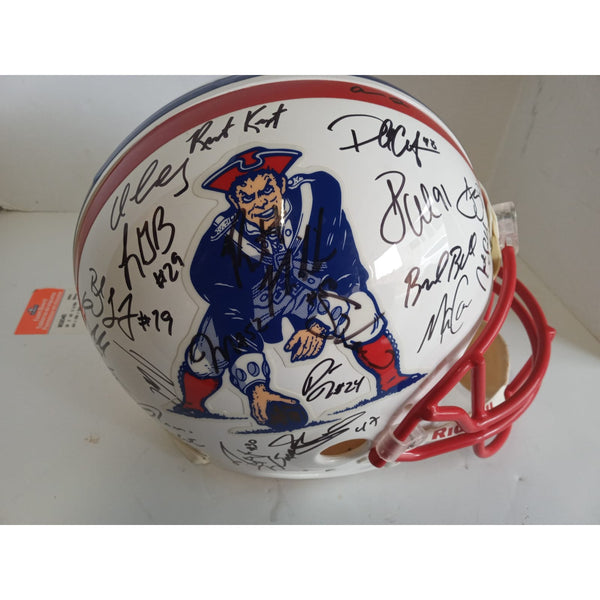 PCF - Patriots Tom Brady signed Patriots proline helmet (slightly smudged  signature)