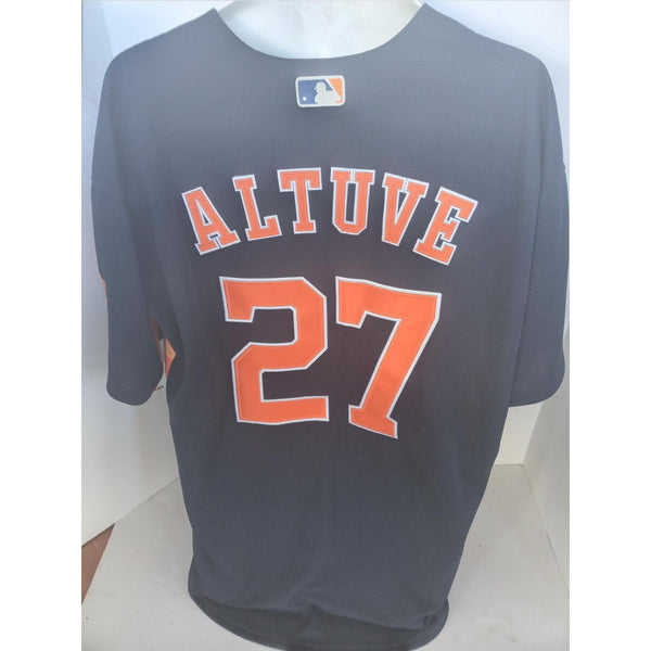Awesome Artifacts Jose Altuve George Springer Justin Verlander Dallas Keuchel Houston Astros 2017 World Series Champions Team Signed Jersey by Awesome Artifact
