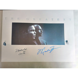 Michael Jordan and Muhammad Ali AKA Cassius Clay 16 by 20 signed with proof