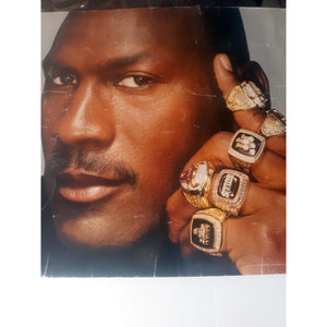 Michael Jordan signed poster with proof