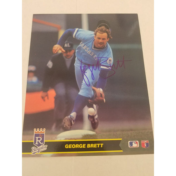 George Brett Kansas City Royals 8 X 10 signed photo