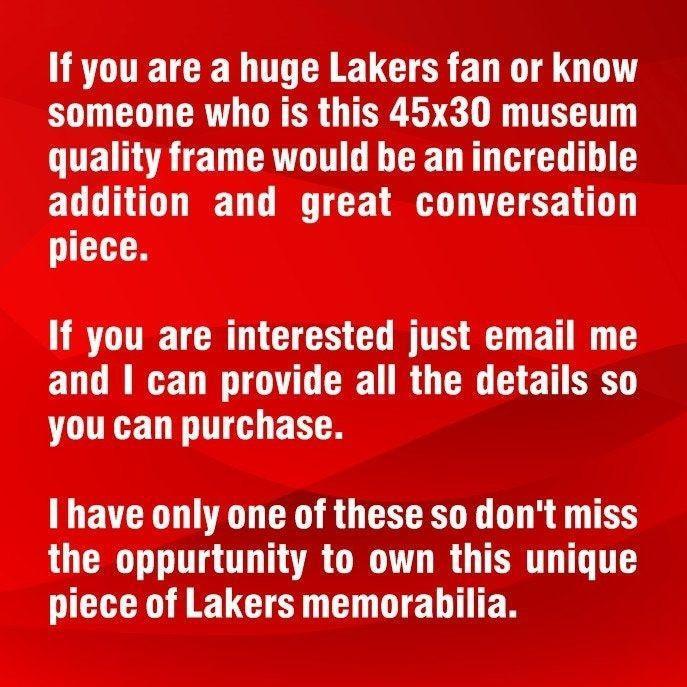Certificate of Authenticity for Frank Vogel Los Angeles Lakers 5 x 7 photo signed