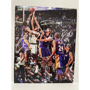 Kobe Bryant, Pau Gasol, Paul Pierce, Luke Walton 8 by 10 size photo with proof