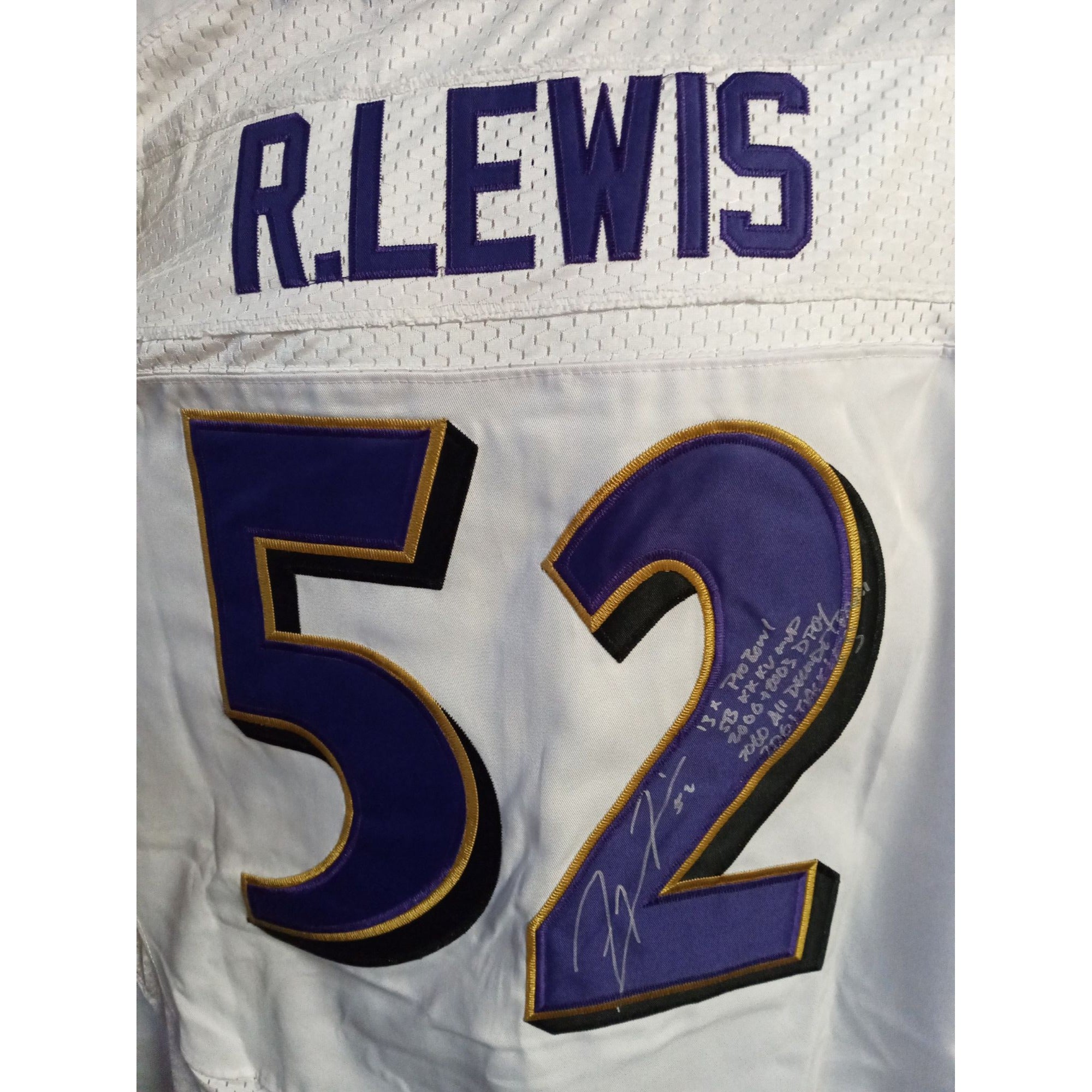 Ray Lewis signed and inscribed Super Bowl Jersey with proof – Awesome  Artifacts