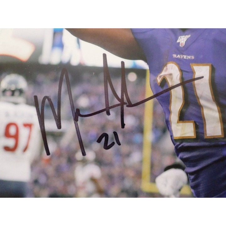 Baltimore Ravens Lamar Jackson and Mark Ingram 8 by 10 signed photo