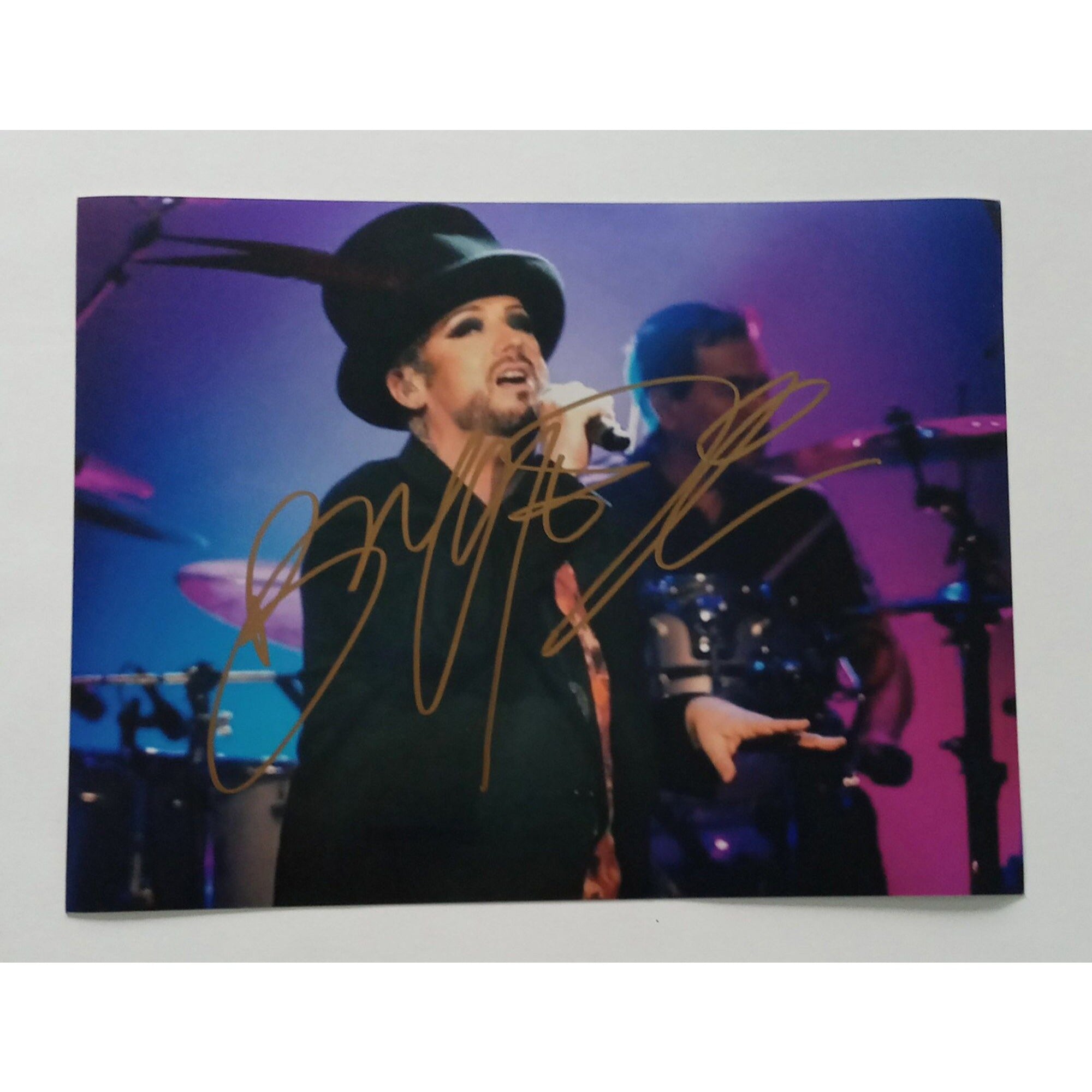 George O'Dowd Culture Club Boy George 8x10 signed photo with proof