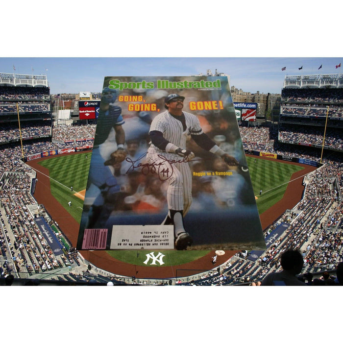 Reggie Jackson full SI signed