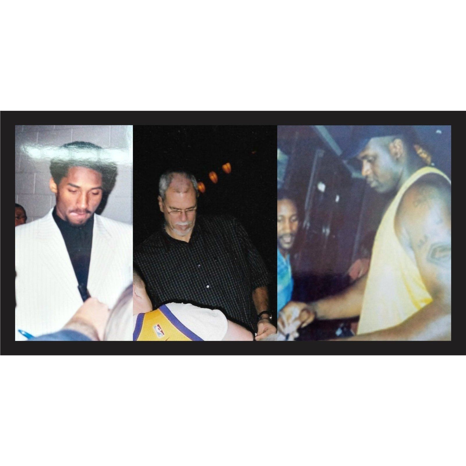 Kobe Bryant Shaquille O'Neal Phil Jackson Gary Payton Karl Malone 8 x 10 photo signed with proof