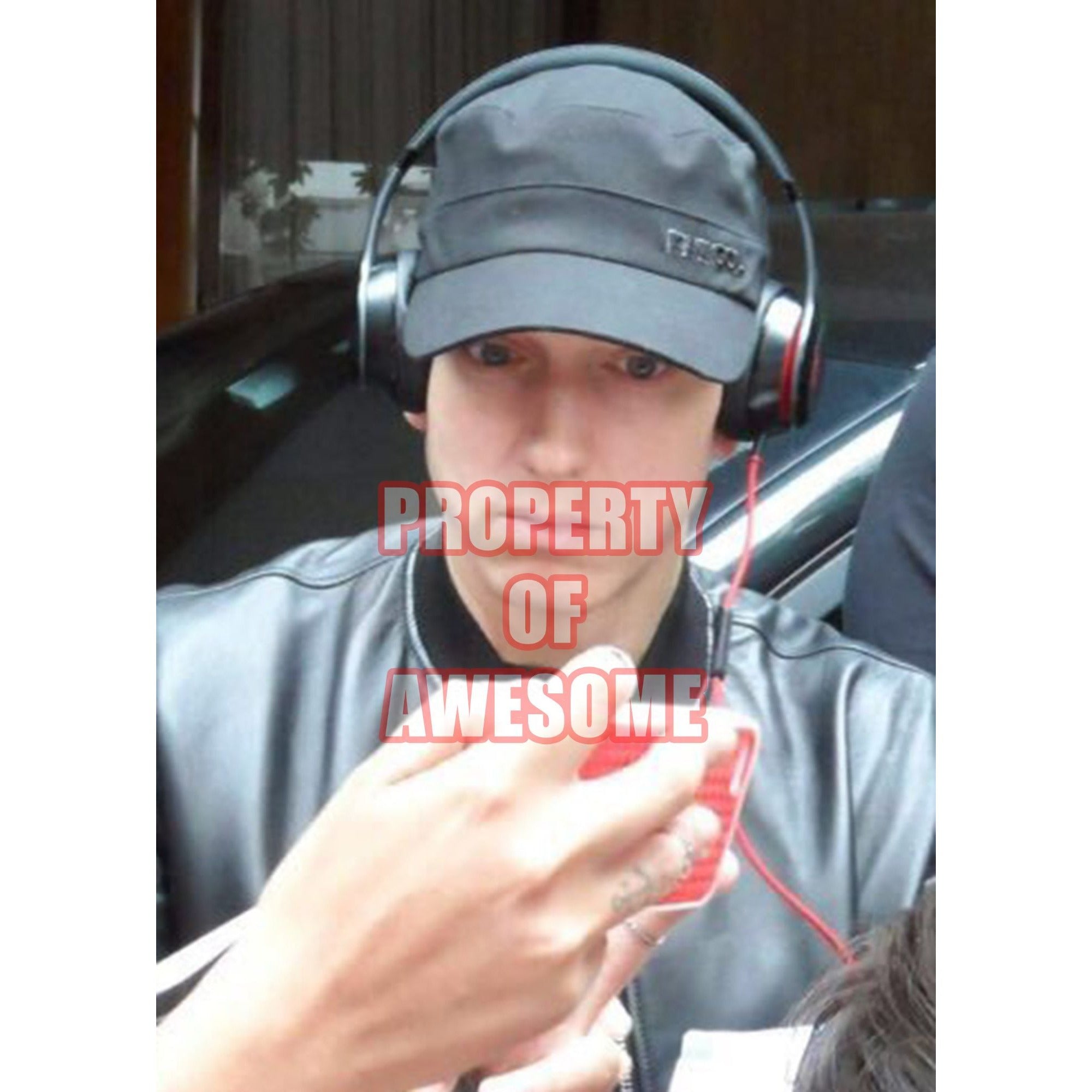 Eminem Marshall Mathers Slim Shady 8 by 10 signed photo with proof