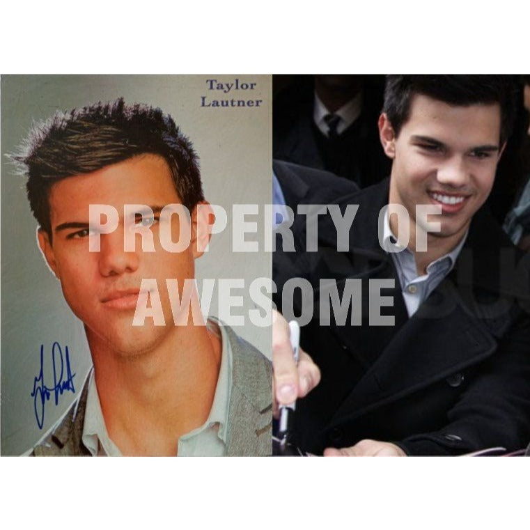 Taylor Lautner signed with proof