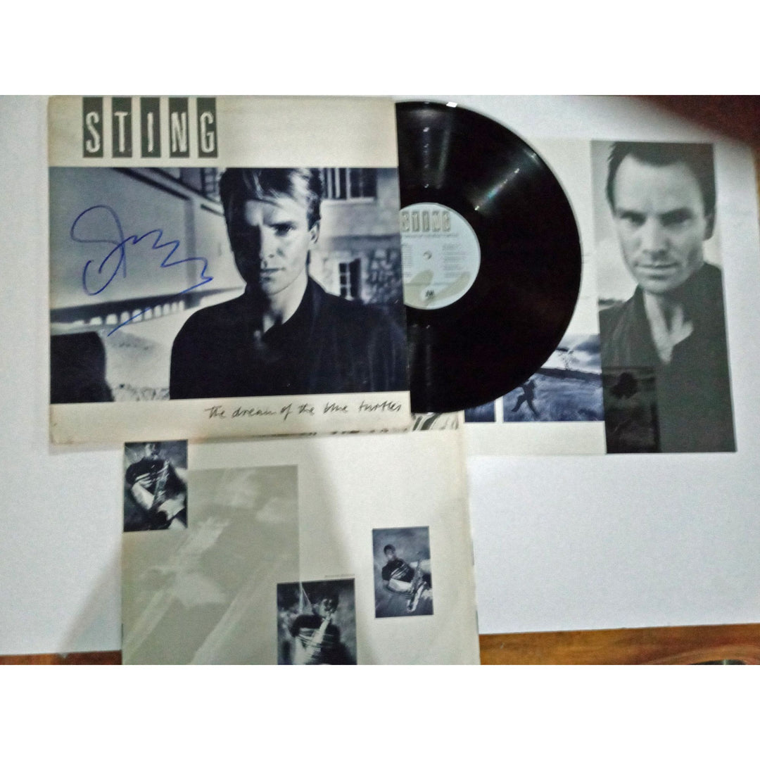 Sting Gordon Sumner, The Dream of the Blue Turtles LP signed - Awesome Artifacts 