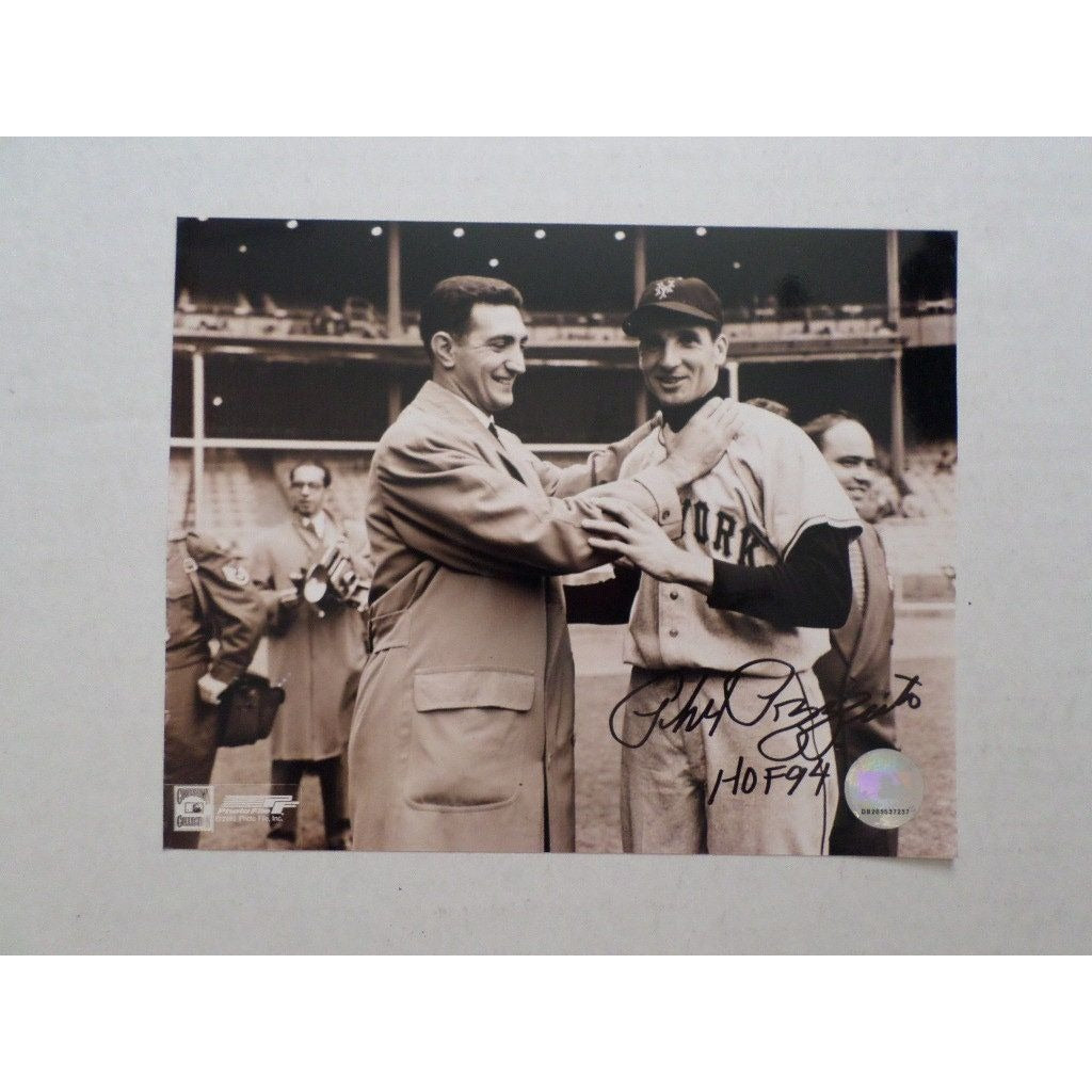 Phil Rizzuto 8 x 10 signed photo