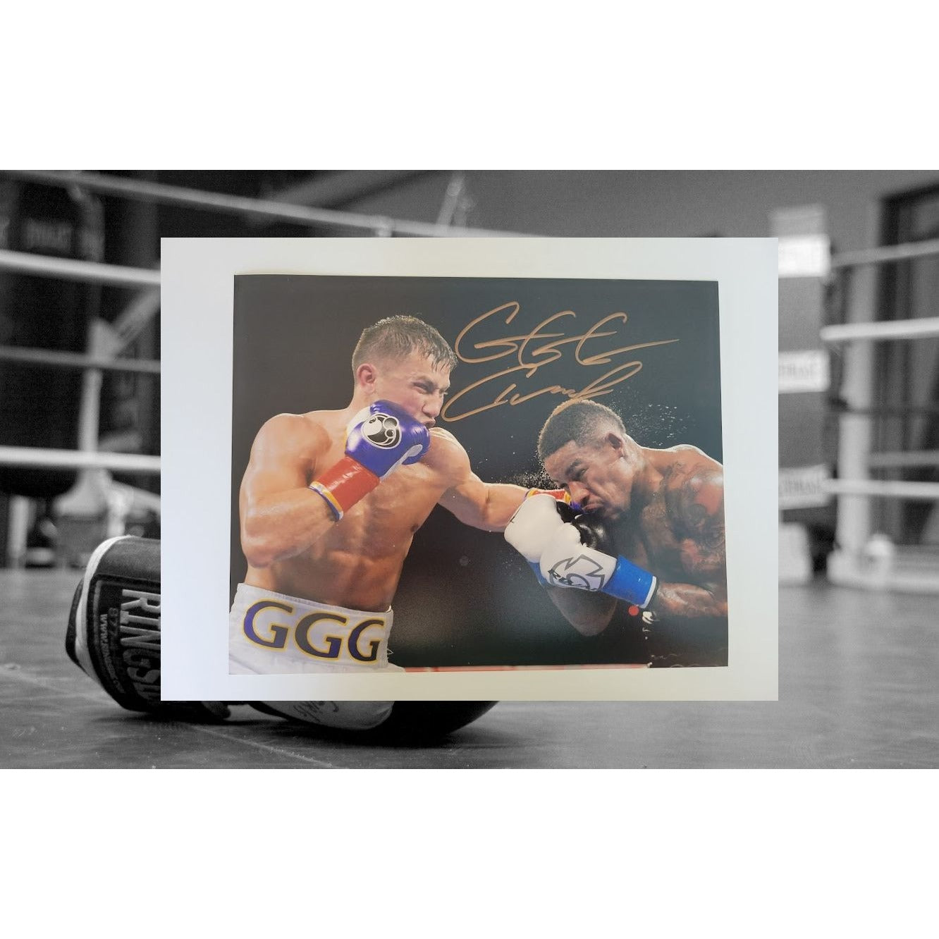 Triple G Gennady Golovkin 8 x 10 photo signed with proof