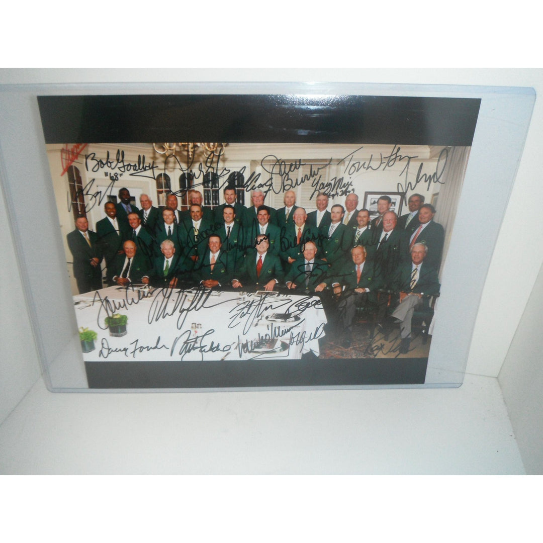 Tiger Woods, Jack Nicklaus, Phil Mickelson 11x14 Masters photo signed with proof - Awesome Artifacts 