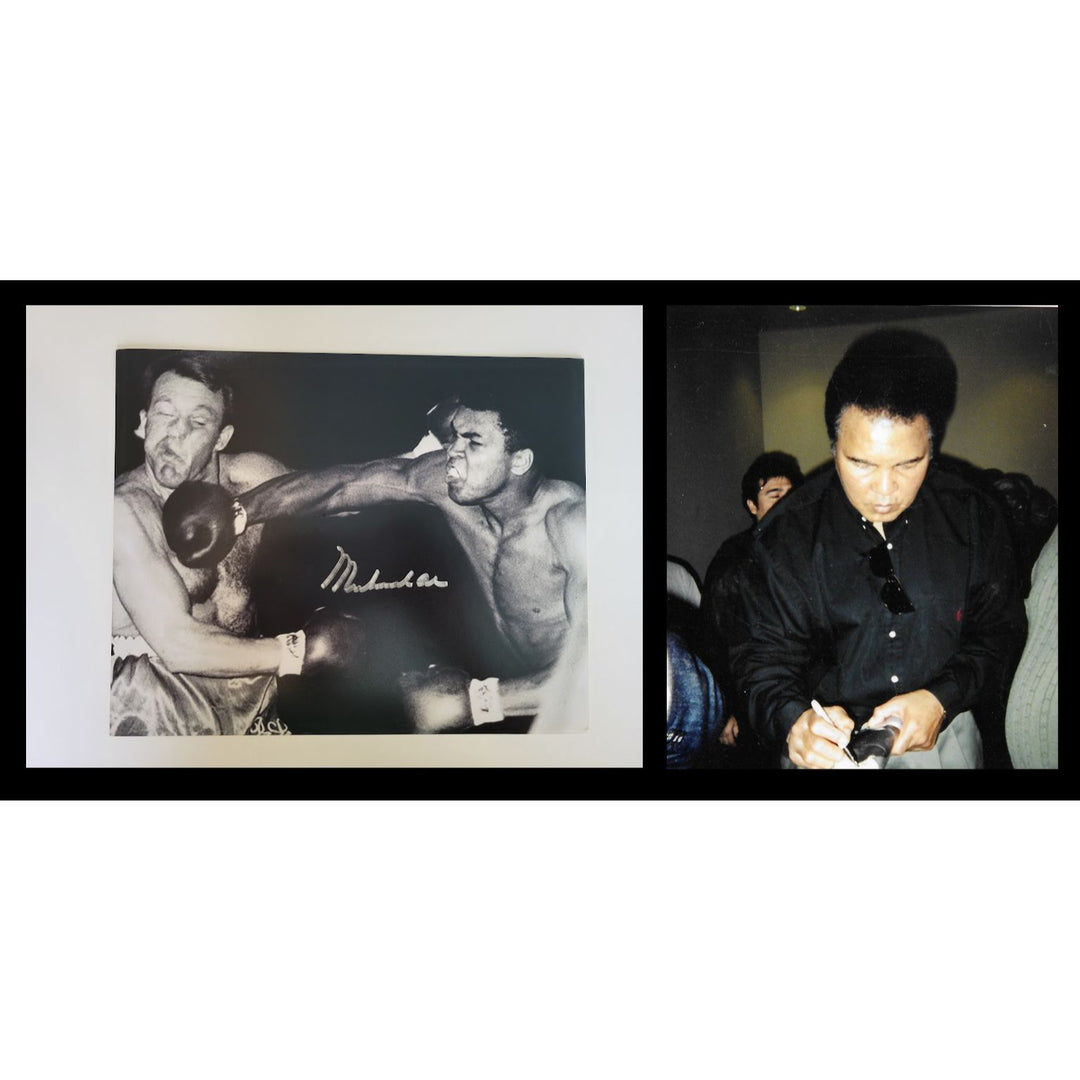 Muhammad Ali 8 x 10 photo signed with proof - Awesome Artifacts 