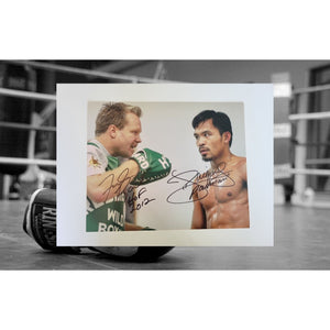 Freddie Roach and Manny Pacquiao 8 x 10 photo signed with proof