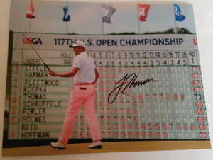 Golf Star Justin Thomas photo signed with proof (8 x 10)
