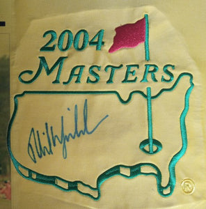 Phil Mickelson Masters champion One of a Kind pin flag signed with proof