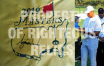 Load image into Gallery viewer, Tiger Woods 2019 Masters Golf flag signed with proof
