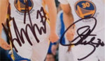 Load image into Gallery viewer, Golden State Warriors Klay Thompson and Stephen Curry 8 x 10 signed photo with proof
