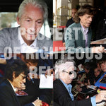 Load image into Gallery viewer, Mick Jagger Keith Richards Ronnie Wood Charlie Watts tambourin signed with proof
