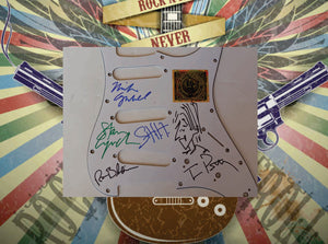Tom Petty & The Heartbreakers guitar pickguard signed with proof