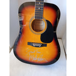 Load image into Gallery viewer, Melissa Etheridge &quot;Speak the Truth&quot; signed acoustic guitar with proof
